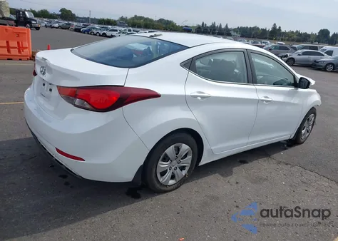 2016 Hyundai Elantra Se from USA, damaged, VIN 5NPDH4AE2GH667306